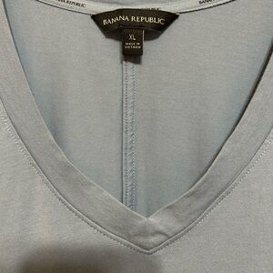 Banana Republic Women's Light Blue Short Sleeve Tee